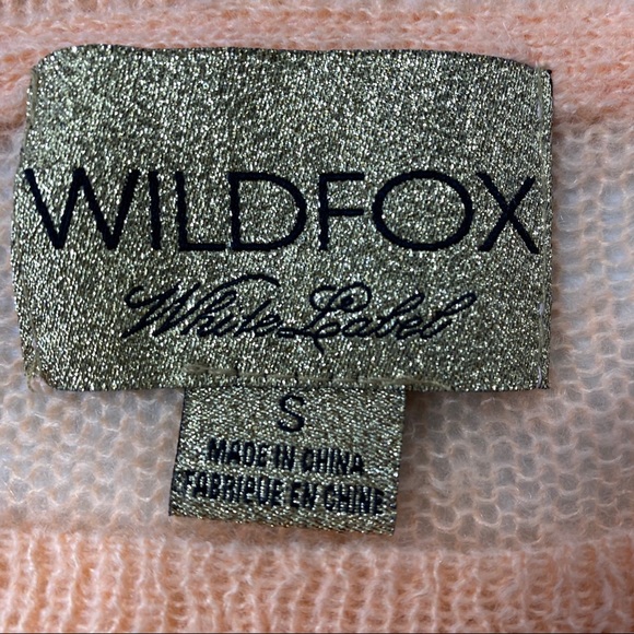 Wildfox Fancy You Sweater White Label Peach Bow - Picture 3 of 12